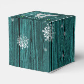 ティール（緑がかった色）素朴のトナカイ特典ボックス フェイバーボックス (裏面サイド)