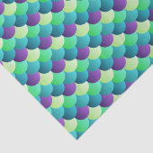 ティール（緑がかった色）、紫と緑のフォイルのマーメイドはかりで測 薄葉紙 (詳細)