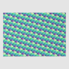 ティール（緑がかった色）、紫と緑のフォイルのマーメイドはかりで測 薄葉紙