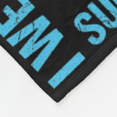 ティール（緑がかった色）紫リボン自殺認識度フラグ兄弟 フリースブランケット (角)