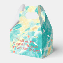 ティール（緑がかった色）結婚フローラ