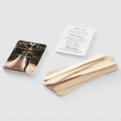 ティール(緑がかった色)結婚式 プログラムハンドファン ハンドファン (組立なし)