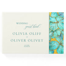 ティール（緑がかった色）結婚花