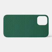 ティール（緑がかった色）緑炭素繊維スタイルプリント Case-Mate iPhoneケース (裏面 (横))