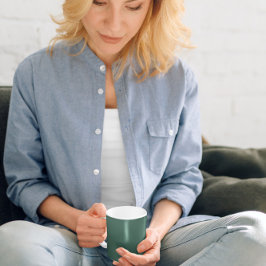 ティール（緑がかった色）緑 コーヒーマグカップ