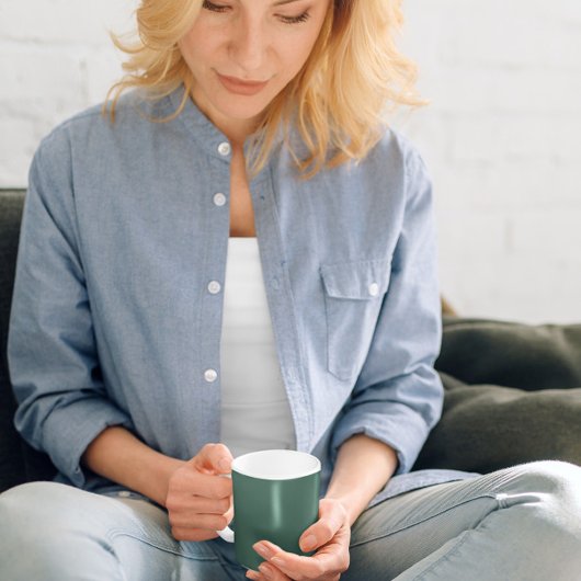 ティール（緑がかった色）緑 コーヒーマグカップ