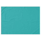 ティール（緑がかった色）緑 テーブルクロス (正面(横))