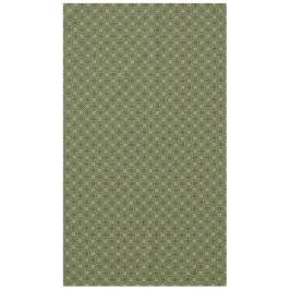 ティール（緑がかった色）、緑、金ゴールドヴィンテージの編み模様 テーブルクロス