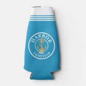 ティール（緑がかった色）航海のクール ボトルクーラー (正面)