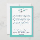 ティール(緑がかった色)航海のホリデージョイ砂ドル3写真 (裏面)