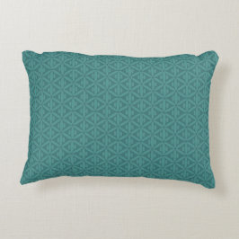 ティール（緑がかった色）色の緑の薄青い緑がかったアクセントの枕 アクセントクッション