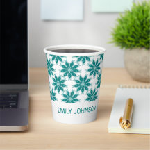 ティール（緑がかった色）花名前をカスタムする白