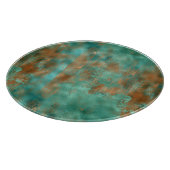 ティール(緑がかった色)茶インスパイア美パテナ  カッティングボード (角)