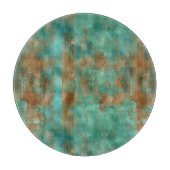 ティール(緑がかった色)茶インスパイア美パテナ  カッティングボード (正面)