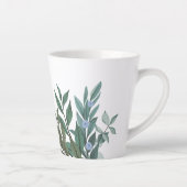 ティール(緑がかった色)葉植物ラテマグ カフェラテマグ (右)