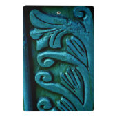 ティール（緑がかった色）葉 ミニクリップボード (裏面)