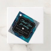 ティール（緑がかった色）虹色の人魚の文字Sweet sixteen フェイバータグ (インサイチュ)