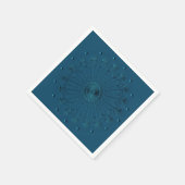 ティール（緑がかった色）装飾ナプキン スタンダードカクテルナプキン (角)