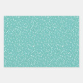 ティール（緑がかった色）、赤、ピンク18番目の誕生日包装紙 ラッピングペーパーシート (正面3)