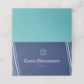 ティール(緑がかった色)越し プレイスカード (外部開封)