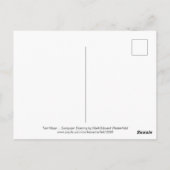 ティール（緑がかった色）迷路バイマークエドワード西野 ポストカード (裏面)