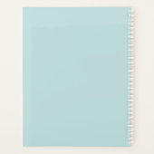 ティール（緑がかった色）/週/月のプランナー プランナー手帳 (裏面)