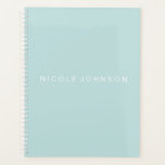 ティール(緑がかった色)/週/月のプランナー プランナー手帳<br><div class="desc">名前をカスタムするを、週次\月次のこモダンのティール(緑がかった色)スパイラルに追加します。プランナー組織化したさまざまなプロジ保ェクトに最適。</div>