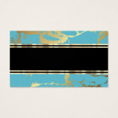 ティール（緑がかった色）金ゴールドマーブル (裏面)