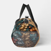 ティール（緑がかった色）、金ゴールド、ペイズリー離れ ダッフルバッグ (右)