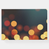 ティール（緑がかった色）金ゴールド《写真》ぼけ味ストリングラ結婚イトのゲストブック ゲストブック (裏面)