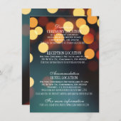 ティール(緑がかった色)金ゴールド《写真》ぼけ味ラ結婚イトの詳細情報 エンクロージャーカード (正面/裏面)