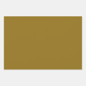 ティール(緑がかった色)、金ゴールド、白および黒の油 ラッピングペーパーシート (正面3)