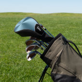 ティール（緑がかった色）金属モノグラム ゴルフヘッドカバー (インサイチュ)