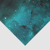 ティール(緑がかった色)銀河系シリーズデザイン1 薄葉紙 (詳細)