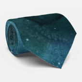 ティール(緑がかった色)銀河系シリーズデザイン7 ネクタイ (ロール)