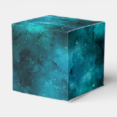 ティール（緑がかった色）銀河系シリーズデザイン7 フェイバーボックス (裏面サイド)