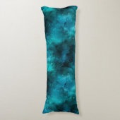 ティール（緑がかった色）銀河系シリーズデザイン7 ボディピロー (正面縦)