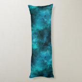 ティール（緑がかった色）銀河系シリーズデザイン7 ボディピロー (裏面 (縦))