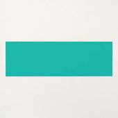 ティール（緑がかった色）離れ抽象芸術 ヨガマット (裏面(横))