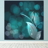 ティール(緑がかった色)離れ《写真》ぼけ味キャンバスプリント キャンバスプリント (インサイチュ (ウッドフロア))