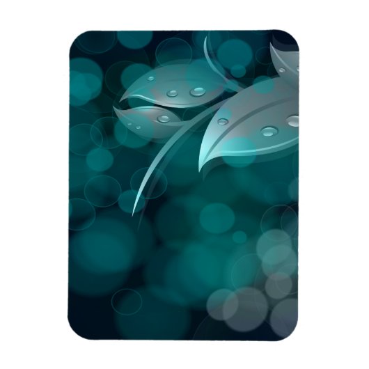 ティール（緑がかった色）離れ《写真》ぼけ味 マグネット (縦)