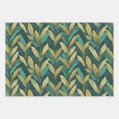 ティール(緑がかった色)離れTiラッピング紙 ラッピングペーパーシート (正面3)