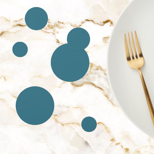 ティール（緑がかった色）青無地の色 コンフェッティ