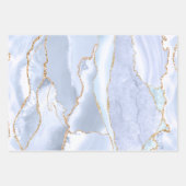 ティール(緑がかった色)青瑪瑙ラッピング紙シート ラッピングペーパーシート (正面3)