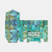 ティール(緑がかった色)青黄色紫陽花 フェイバーボックス (折り畳みなし)