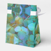 ティール(緑がかった色)青黄色紫陽花 フェイバーボックス (裏面サイド)