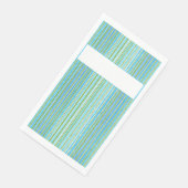 ティール（緑がかった色）、青、緑、白の各ストライプ色 (コーナー)