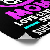 ティール（緑がかった色）&Amp；紫の母の自殺の前 ポスター (角)