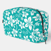 ティール（緑がかった色）DOPPキットにおけるブルーハワイ模様 ドップキット (右コーナー)