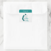 ティール（緑がかった色）Iニット感じティOh So Nitty スクエアシール (バッグ)